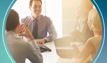 Group of professionals in a meeting room